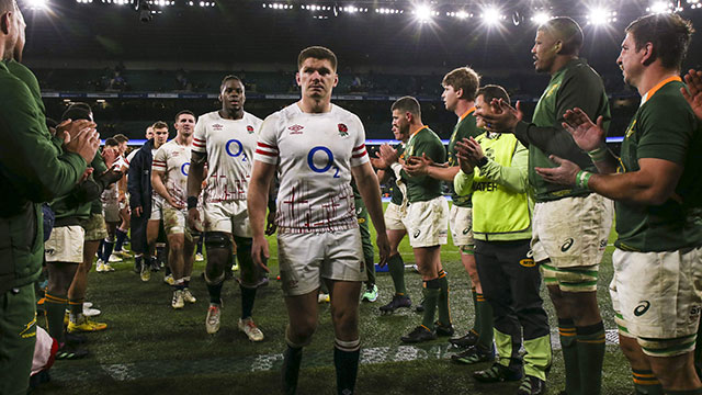 England players leave field after defeat to South Africa in 2022 Autumn Internationals