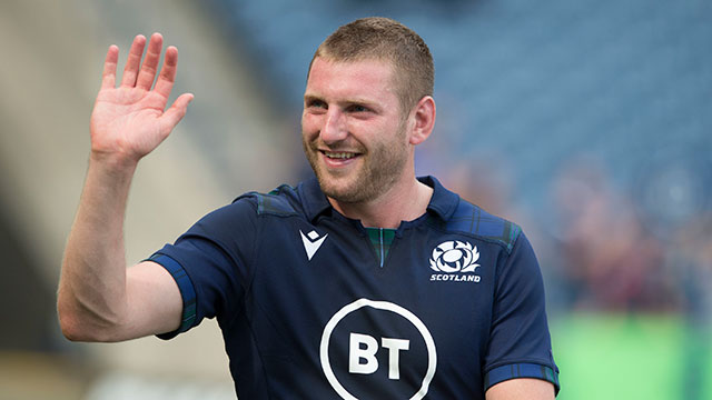 Finn Russell after the Scotland v France World Cup warm up match