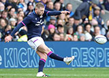 Finn Russell scores a conversion for Scotland v Australia during 2021 Autumn Internationals