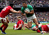 Rob Kearney scored a try for Ireland v Wales in World Cup warm up match